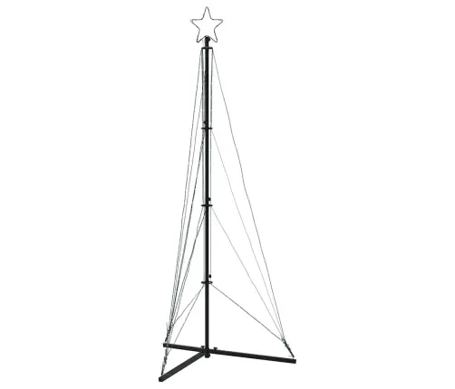 Led Ziemassvētku Eglīte 363 Led Auksti Balts 182 Cm Vidaxl