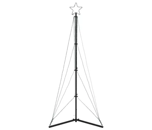 Led Ziemassvētku Eglīte 363 Led Auksti Balts 182 Cm Vidaxl