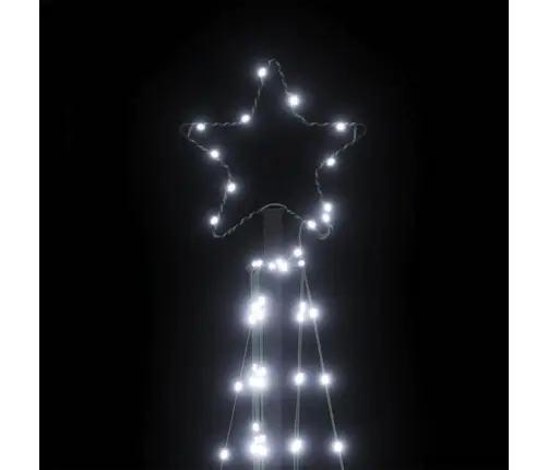 Led Ziemassvētku Eglīte 339 Led Auksti Balts 182 Cm Vidaxl