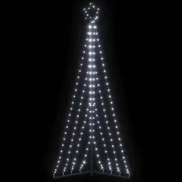 Led Ziemassvētku Eglīte 339 Led Auksti Balts 182 Cm Vidaxl