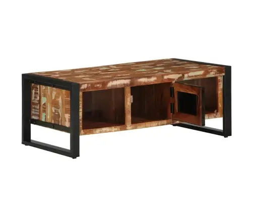 Mitmevärviline Diivanilaud 90X50X36 Cm Taaskasutatud Täispuit