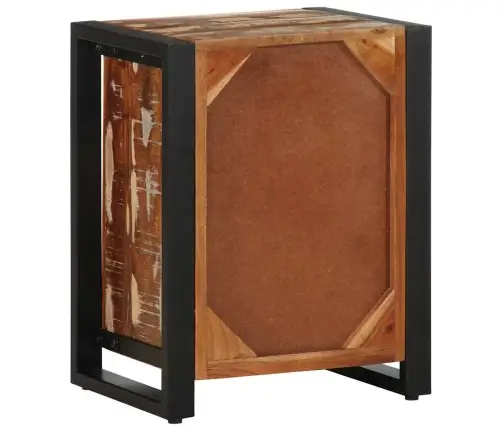 Nakts Skapis Daudzkrāsains 40X30X50 Cm Reģenerēts Masīvkoks Vidaxl