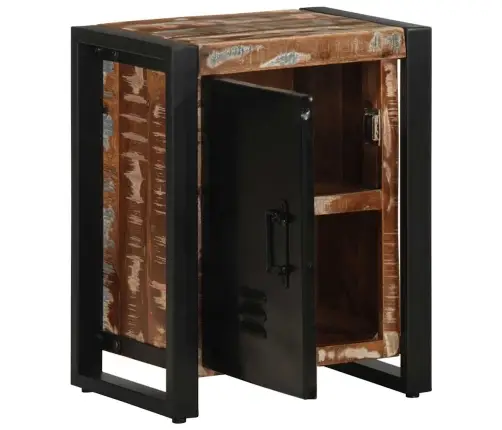 Naktinė Spintelė, 40X30X51cm Perdirbtos Medienos Masyvas