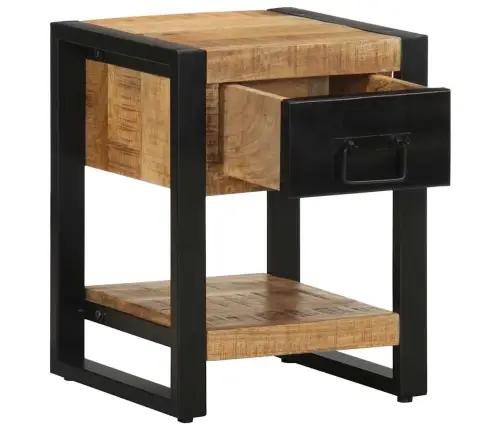 Naktsskapītis, 35X34X45 Cm, Neapstrādāts Mango Koks Vidaxl