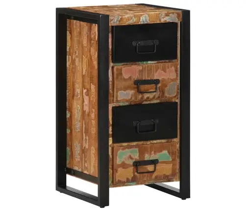 Sahtlikapp Mitmevärviline 40X40X75 Cm Taaskasutatud Täispuit Sahtlikapp Mitmevärviline 40X40X75 Cm Taaskasutatud Täispuit