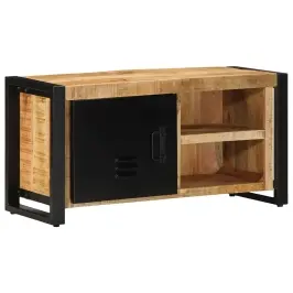 Televizoriaus Spintelė 80X30X40 Cm Masyvus Rough Wood Mango