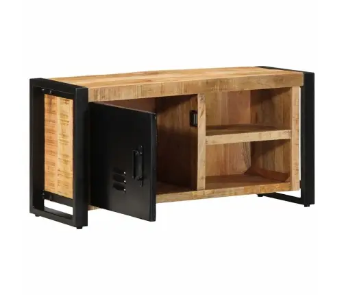 Televizoriaus Spintelė 80X30X40 Cm Masyvus Rough Wood Mango Televizoriaus Spintelė 80X30X40 Cm Masyvus Rough Wood Mango