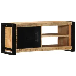 Tv Skapis 80X30X35 Cm Masīv Rough Wood Mango Vidaxl