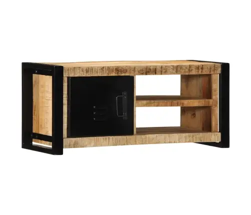 Tv Skapis 80X30X35 Cm Masīv Rough Wood Mango Vidaxl