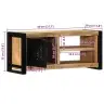 Tv Skapis 80X30X35 Cm Masīv Rough Wood Mango Vidaxl