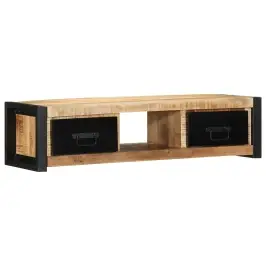 Tv Skapis 100X30X25 Cm Masīv Rough Wood Mango Vidaxl