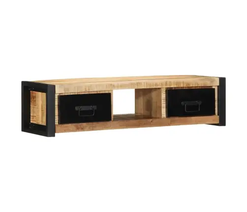 Tv Skapis 100X30X25 Cm Masīv Rough Wood Mango Vidaxl