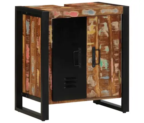 Vonios Spintelė Ruda 55 X 35 X 60 Cm Kietas Atkurtas Medis