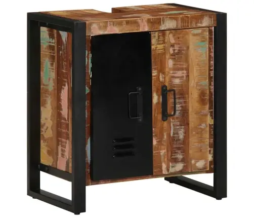 Vonios Spintelė Ruda 55 X 35 X 60 Cm Kietas Atkurtas Medis