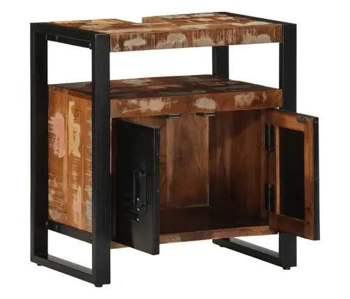 Vannas Istabas Izlietnes Skapis 55X35X60Cm Reģenerēts Masīvkoks Vidaxl