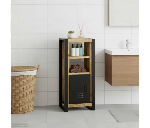 Vannas Istabas Skapis Brūna 40 X 30 X 90 Cm Mango Masīvkoks Vidaxl
