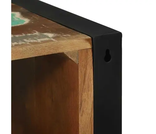 Vannas Istabas Skapis Ar Plauktu Brūna Pārstrādāts Masīvkoks Vidaxl