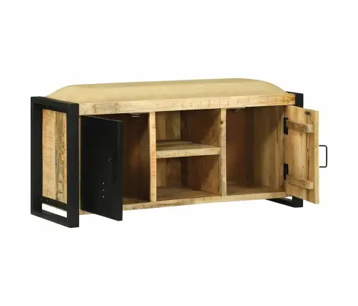 Sėdėjimo Spintelė Ruda 100 X 35 X 50 Cm Mango Medienos Masyvas