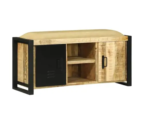 Sėdėjimo Spintelė Ruda 100 X 35 X 50 Cm Mango Medienos Masyvas