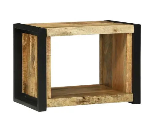 Seinakubik Ladustamisega Pruun 55 X 35 X 40 Cm Tugev Mango Puu