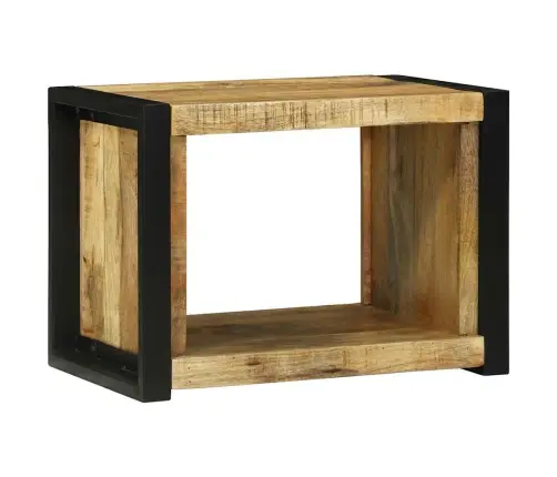 Seinakubik Ladustamisega Pruun 55 X 35 X 40 Cm Tugev Mango Puu