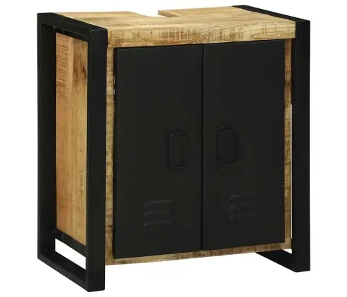 Izlietnes Skapis 55X35X60 Cm Masīvkoks Raupjais Mango Vidaxl