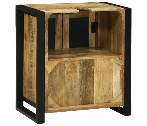 Izlietnes Skapis 55X35X60 Cm Masīvkoks Raupjais Mango Vidaxl