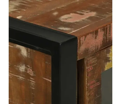 Vannas Istabas Sienas Skapis Daudzkrāsains 40X30X60 Cm Cietais Koks Pārstrādāts Vidaxl