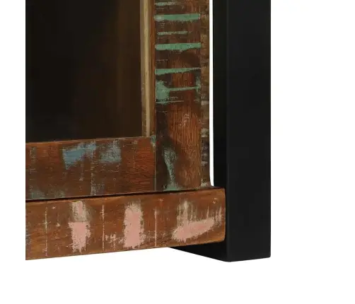 Vannas Istabas Sienas Skapis Daudzkrāsains 40X30X60 Cm Cietais Koks Pārstrādāts Vidaxl