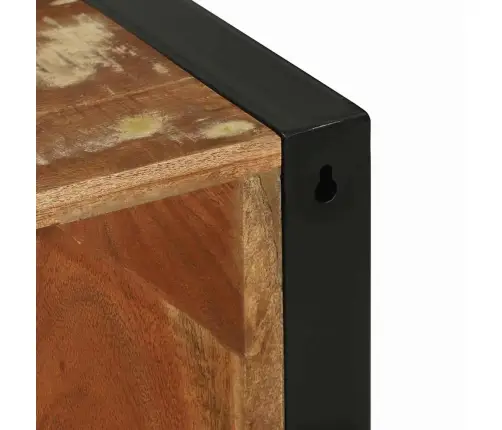 Vannas Istabas Sienas Skapis Daudzkrāsains 40X30X60 Cm Cietais Koks Pārstrādāts Vidaxl