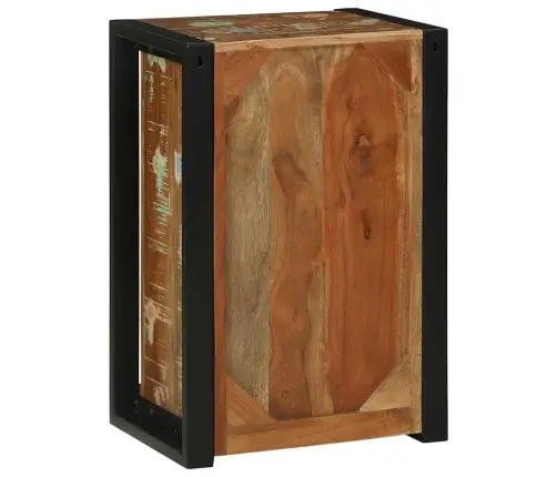 Vannas Istabas Sienas Skapis Daudzkrāsains 40X30X60 Cm Cietais Koks Pārstrādāts Vidaxl