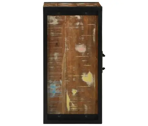 Vannas Istabas Sienas Skapis Daudzkrāsains 40X30X60 Cm Cietais Koks Pārstrādāts Vidaxl