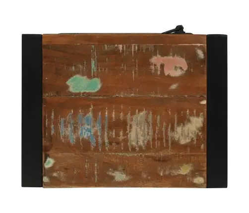 Vannas Istabas Sienas Skapis Daudzkrāsains 40X30X60 Cm Cietais Koks Pārstrādāts Vidaxl