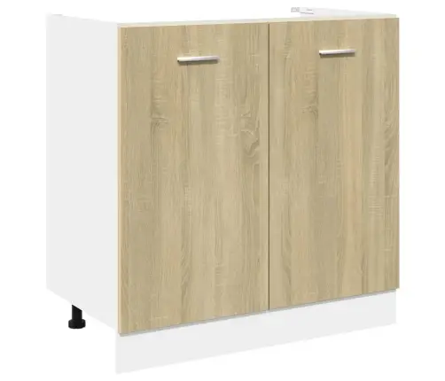 Virtuvės Spintelių Komplektas, Lyon, 7 Dalių, Ąžuolo, Mediena