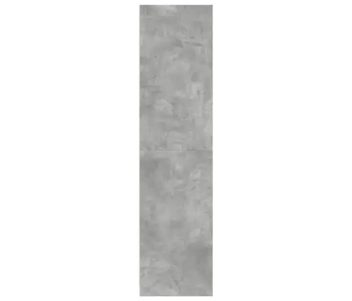 Drēbju Skapis, Betona Pelēks, 30X50X200 Cm, Inženierijas Koks Vidaxl