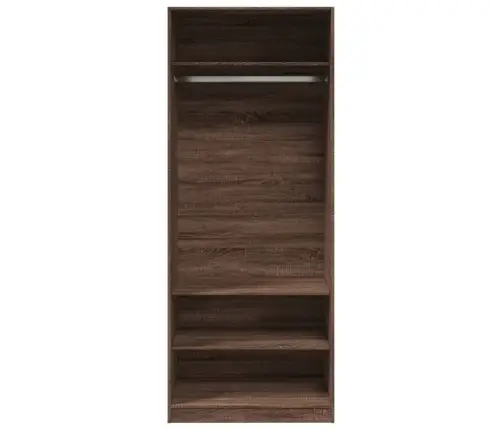 Riidekapp, Pruun Tamm, 80X50X200 cm Tehispuit
