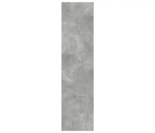 Drēbju Skapis, Betona Pelēks, 30X50X200 Cm, Inženierijas Koks Vidaxl