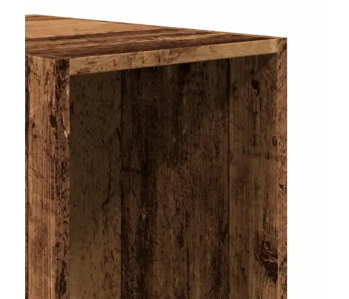 Skapis, 30X50X200 Cm, Veca Koka Krāsā, Inženierijas Koks Vidaxl