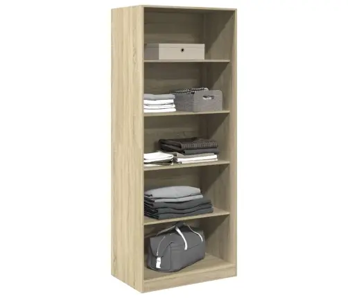 Skapis, 80X50X200 Cm, Ozolkoka Krāsā, Inženierijas Koks Vidaxl