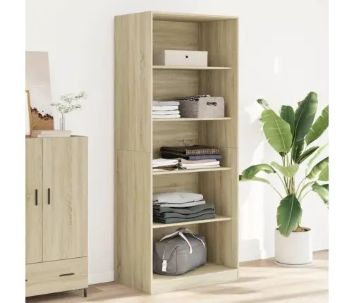 Skapis, 80X50X200 Cm, Ozolkoka Krāsā, Inženierijas Koks Vidaxl