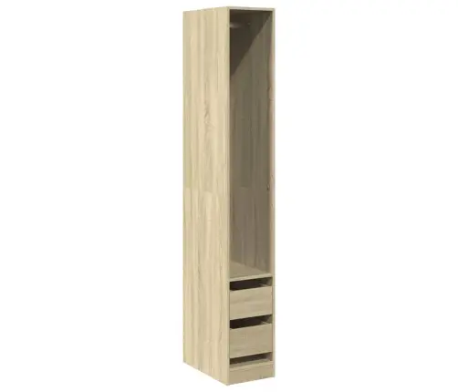 Drabužių Spinta, Sonoma Ąžuolo, 30X50X200cm Apdirbta Mediena
