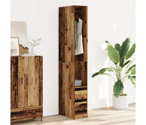 Garderoob Vana Puidu 30X50X200 Cm Tehispuit