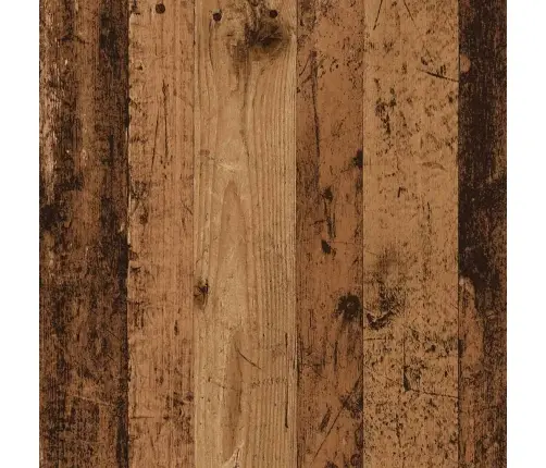 Skapis, 80X50X200 Cm, Veca Koka Krāsā, Inženierijas Koks Vidaxl