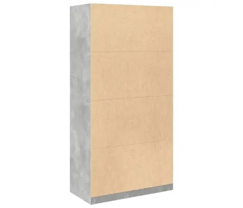 Drabužių Spinta, Betono Pilkos Spalvos, 100X50X200cm Mdp