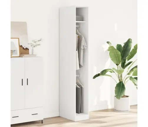 Skapis, 30X50X200 Cm, Balts, Inženierijas Koks Vidaxl