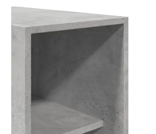 Drēbju Skapis, Betona Pelēks, 30X50X200 Cm, Inženierijas Koks Vidaxl