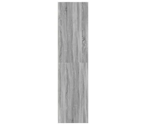 Drēbju Plaukts, Pelēka Ozola, 30X50X200 Cm, Inženierijas Koks Vidaxl