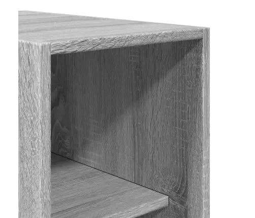 Drēbju Plaukts, Pelēka Ozola, 30X50X200 Cm, Inženierijas Koks Vidaxl