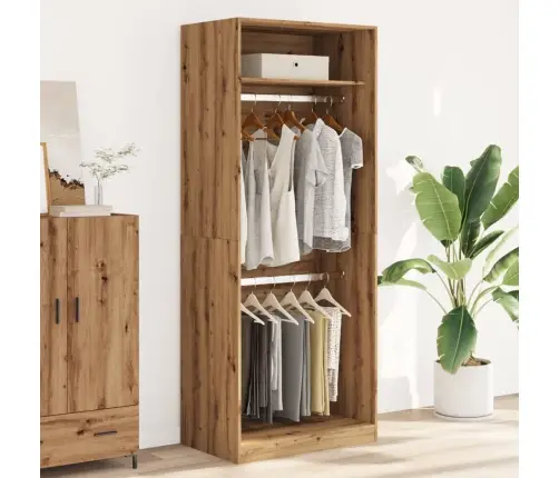 Drabužių Spinta, Artisano Ąžuolo, 80X50X200cm Apdirbta Mediena Drabužių Spinta, Artisano Ąžuolo, 80X50X200cm Apdirbta Mediena