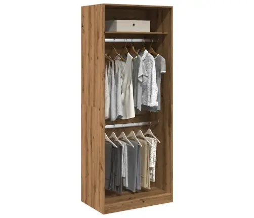 Drabužių Spinta, Artisano Ąžuolo, 80X50X200cm Apdirbta Mediena Drabužių Spinta, Artisano Ąžuolo, 80X50X200cm Apdirbta Mediena